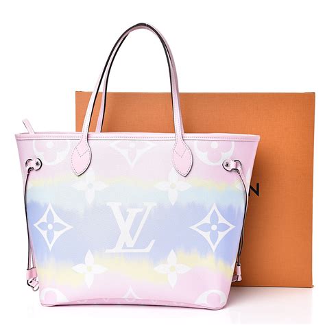 LOUIS VUITTON Monogram Escale Neverfull MM Pastel